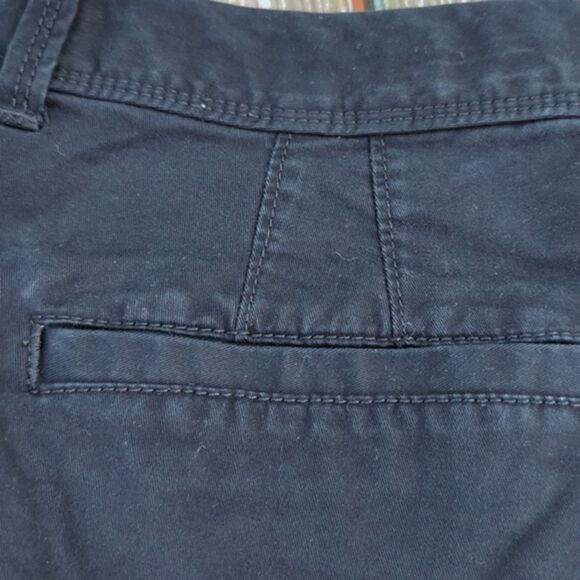 Women's Old Navy 8 M Medium Shorts Chino Khakis Black Stretch 4 Pockets‎ - Picture 9 of 14